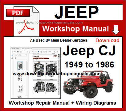 Jeep cj Service Repair Workshop Manual Download